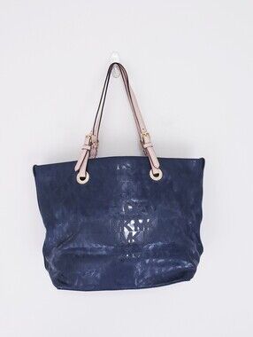 Michael Kors Mirror Tote Bag Black Jet Set Shoulder Bag Good Condition